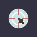Vector of target icon illustration Royalty Free Stock Photo