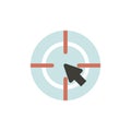 Vector of target icon illustration Royalty Free Stock Photo