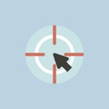 Vector of target icon illustration Royalty Free Stock Photo