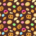 Vector tasty food seamless pattern