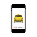 Vector taxi service concept.
