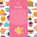 Vector teatime background