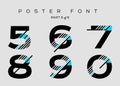 Vector Techno Font with Digital Glitch Text Effect.