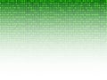 Vector Technology Background, 3D Effect, Green Binary Code Data Gradient Wallpaper. Royalty Free Stock Photo