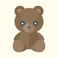 Vector teddy bear icon