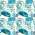 vector teenage seamless neon pattern naive style