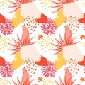 vector teenage seamless pattern naive simple style