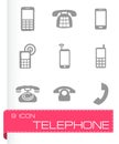 Vector telephone icons set