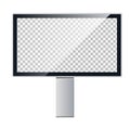 Vector template of a billboard. Outdoor advertising. Light box.