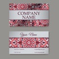 Vector template business card. Geometric background. Card or invitation collection. Islam, Arabic, Indian, ottoman motifs. Royalty Free Stock Photo