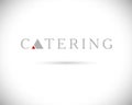 Vector template of catering company logo.