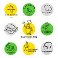 Vector template of catering company logo.