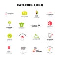Vector template of catering company logo.