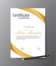 Vector template for certificate,modern diploma