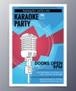 Vector template for a concert poster and music party flyer