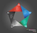 Vector Template for cycle diagram, graph