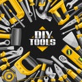 Vector template for DIY Tools Royalty Free Stock Photo