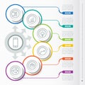 Vector Template of a infochart, diagram or presentation. Part of