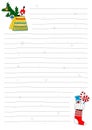 Vector template of A6 page for notebook Royalty Free Stock Photo