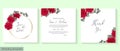 Vector template for wedding invitation Royalty Free Stock Photo