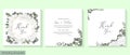 Vector template for wedding invitation Royalty Free Stock Photo