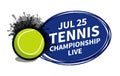 Vector tennis sport scoreboard spotlight background place for copy text ad. Banner, flyer, poster, TV concept design brush doodle