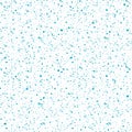 Vector terrazzo pattern background in shades of blue. Dense coarse grained particles on white backdrop. Abstract igneous Royalty Free Stock Photo