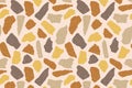 Vector Terrazzo pattern horizontal background. Abstract Italian flooring stone, concrete pink, brown and yellow texture