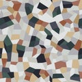 Vector terrazzo seamless pattern. Endless abstract texture of classic italian type of floor. Royalty Free Stock Photo