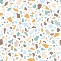 Vector terrazzo seamless pattern texture.