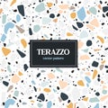 Vector terrazzo seamless patterns design