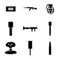 Vector terrorism icons set