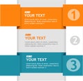 Vector text boxes, infographics options banner