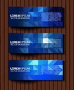 Vector textural banners in grunge style. Eps 10