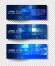 Vector textural banners in grunge style. Eps 10