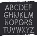 Vector textural font