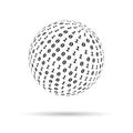 Binary Code Vector Texture Globe Royalty Free Stock Photo