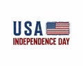 Vector 4th july USA Independence Day vintage rusty metal Poster Royalty Free Stock Photo