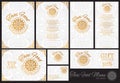 Vector thai food restaurant menu template.thai tradition Royalty Free Stock Photo