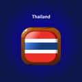 vector thailand flag interface game Royalty Free Stock Photo