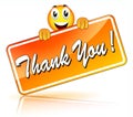 Vector thank you icon