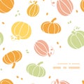 Vector thanksgiving colorful pumpkins silhouettes