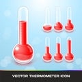 Vector Thermometer Icons