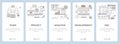 Vector thin line flat design, web development, seo concept banners