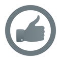 Vector thumb up symbol