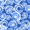 Vector tie dye shibori print. Seamless hand drawn pattern. Royalty Free Stock Photo