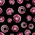 Vector tie dye shibori print. Seamless hand drawn pattern.