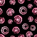 Vector tie dye shibori print. Seamless hand drawn pattern. Royalty Free Stock Photo