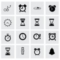 Vector time icon set Royalty Free Stock Photo