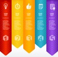 Vector Timeline Infographic. Colorful Template